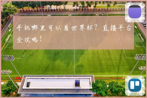 手机哪里可以看世界杯?直播平台全攻略!